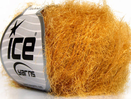 Lot of 8 Skeins Ice Yarns TECHNO Hand Knitting Yarn Dark Gold