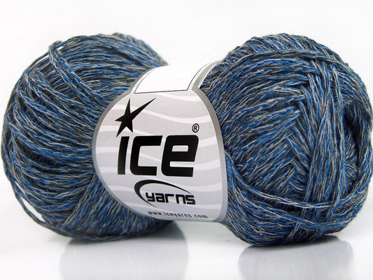 Lot of 8 Skeins ICE SALE SUMMER (100% Cotton) Hand Knitting Yarn Blue Shades