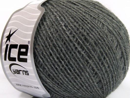 Lot of 8 Skeins ICE PRINCE (30% Baby Alpaca 35% Merino Wool) Yarn Grey