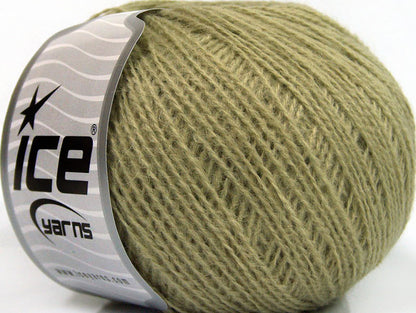 Lot of 8 Skeins ICE MASTER ALPACA FINE (25% Alpaca 25% Merino Wool) Yarn Light Khaki