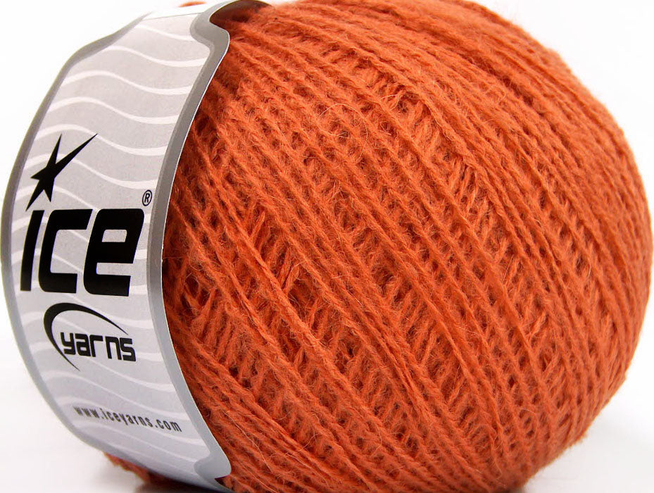 Lot of 8 Skeins ICE MASTER ALPACA FINE (25% Alpaca 25% Merino Wool) Yarn Orange