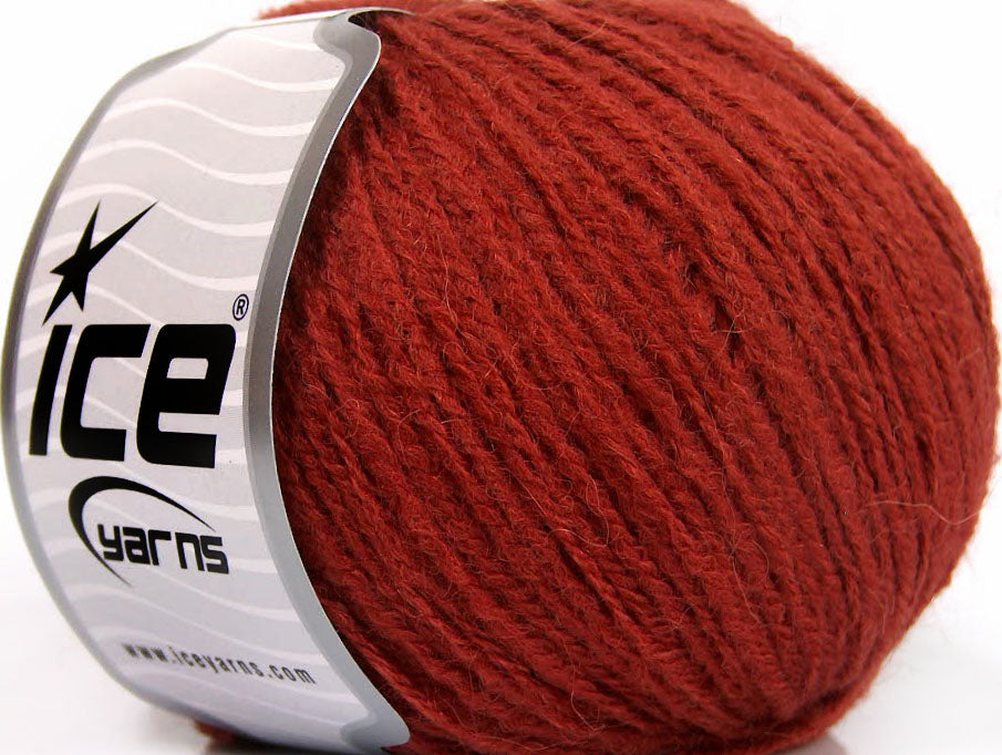 Lot of 8 Skeins Ice Yarns MASTER ALPACA (25% Alpaca 25% Merino Wool) Yarn Dark Orange