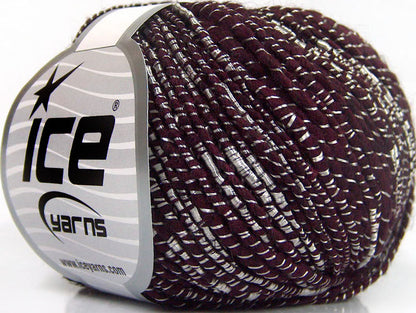 Lot of 8 Skeins Ice Yarns SHINE ALPACA (21% Alpaca 11% Wool) Yarn Burgundy