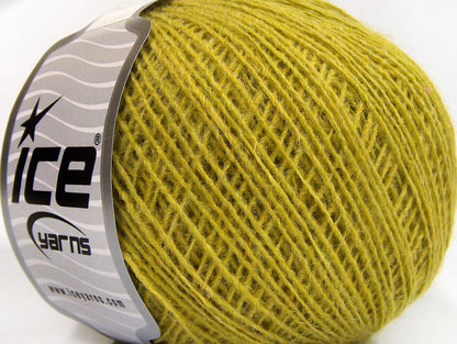 Lot of 8 Skeins ICE ROSE ALPACA (25% Alpaca 20% Wool) Yarn Olive Green