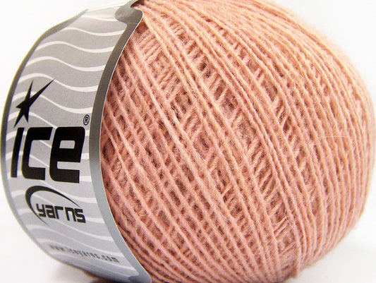 Lot of 8 Skeins ICE ROSE ALPACA (25% Alpaca 20% Wool) Yarn Light Salmon