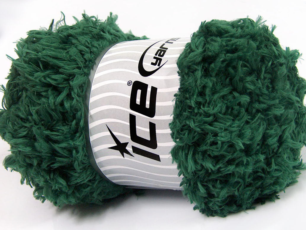 Lot of 2 x 200gr Skeins Ice Yarns LAMBKIN (100% MicroFiber) Yarn Dark Green