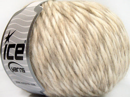 Lot of 8 Skeins ICE ETNO ALPACA (25% Alpaca 50% Merino Wool) Yarn Beige Cream