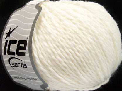 Lot of 8 Skeins Ice Yarns SALE PLAIN Hand Knitting Yarn White