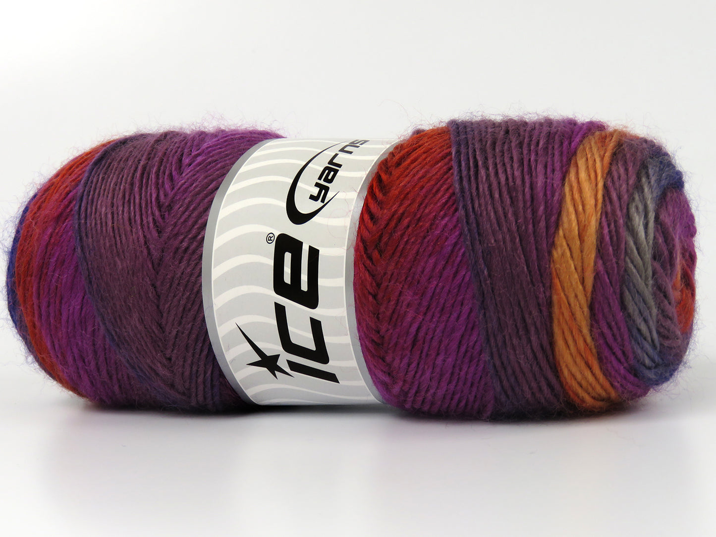 Lot of 4 x 100gr Skeins Ice Yarns RAINBOW Yarn Red Navy Purple Copper Salmon