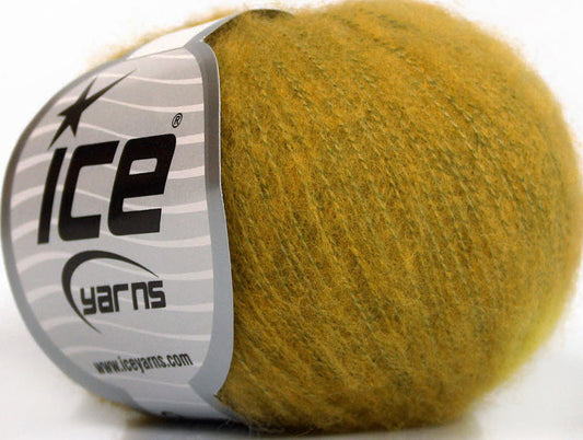 Lot of 10 Skeins ICE WOOL COMFORT SUPERFINE (34% Wool) Yarn Olive Green