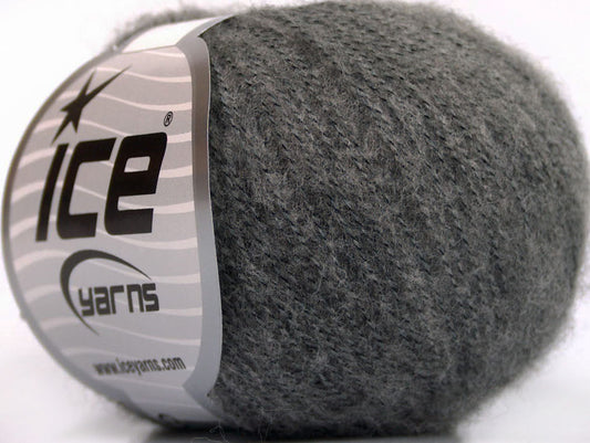 Lot of 10 Skeins Ice Yarns WOOL COMFORT SUPERFINE (34% Wool) Yarn Dark Grey