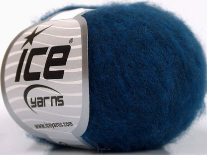 Lot of 10 Skeins ICE WOOL COMFORT SUPERFINE (34% Wool) Yarn Dark Blue