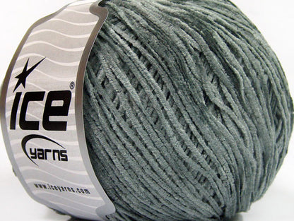 Lot of 6 Skeins ICE AMIGURUMI CHENILLE Hand Knitting Yarn Grey