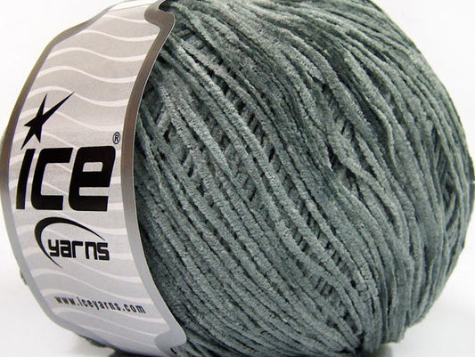 Lot of 6 Skeins ICE AMIGURUMI CHENILLE Hand Knitting Yarn Grey