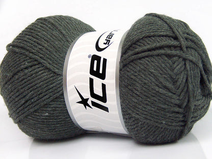 Lot of 4 x 100gr Skeins Ice Yarns BABY SOFTY Hand Knitting Yarn Dark Grey