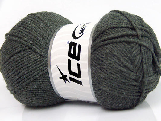 Lot of 4 x 100gr Skeins Ice Yarns BABY SOFTY Hand Knitting Yarn Dark Grey