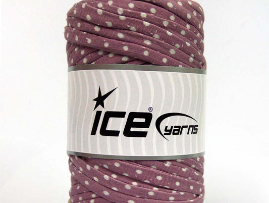 250 gr ICE UPCYCLED FABRIC 250 (95% Cotton 5% Elastan) Yarn Light Orchid White