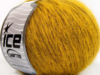 Lot of 8 Skeins Ice Yarns ROCK STAR METALLIC (25% Wool) Hand Knitting Yarn Gold