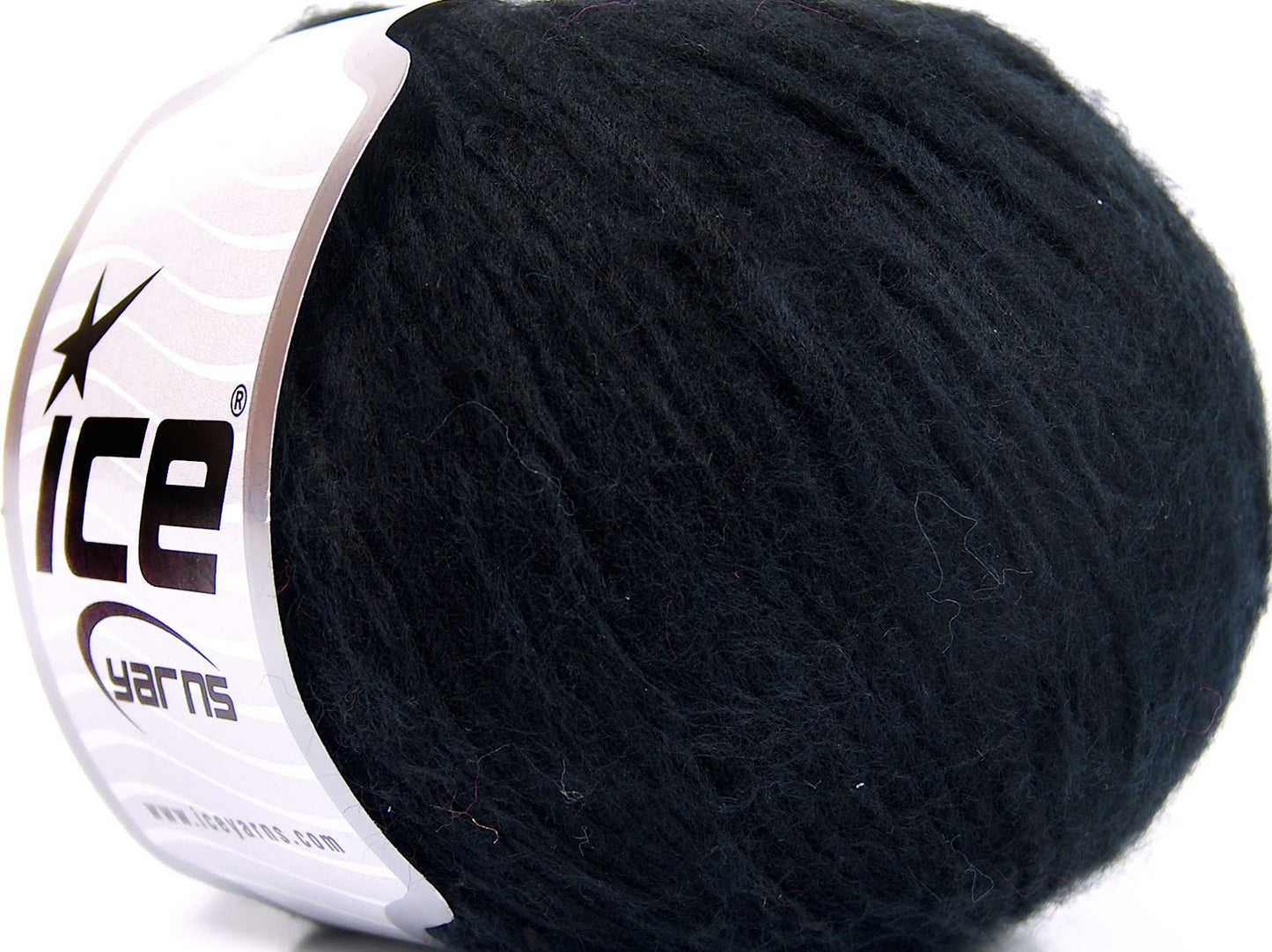 Lot of 6 Skeins Ice Yarns MERINO EXTRAFINE COTTON (30% Extrafine Merino Wool 30% Cotton) Yarn Black
