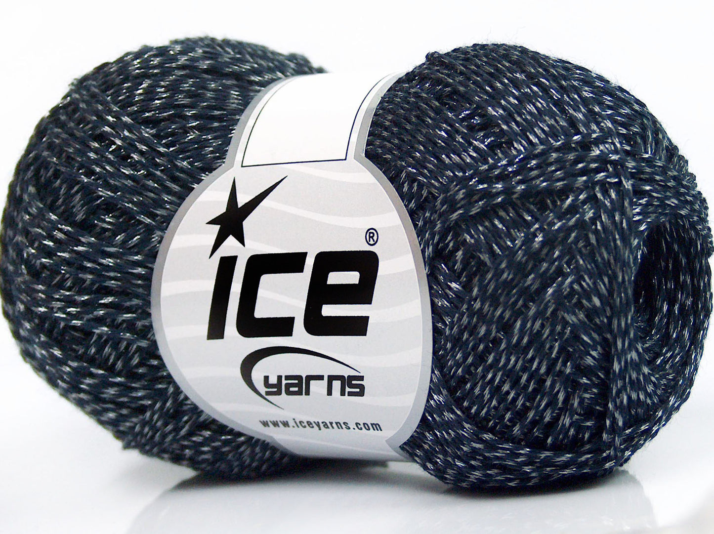 Lot of 8 Skeins Ice Yarns SHINE COTTON (76% Cotton) Hand Knitting Yarn Navy