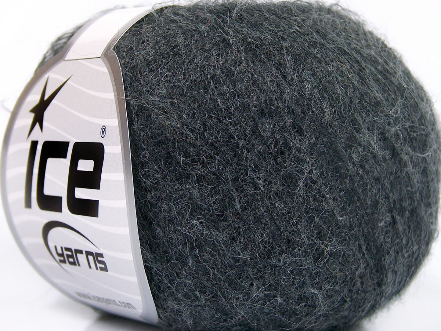 Lot of 10 Skeins Ice Yarns BABY ALPACA SUPERFINE (40% Baby Alpaca 10% Merino Wool) Yarn Dark Grey