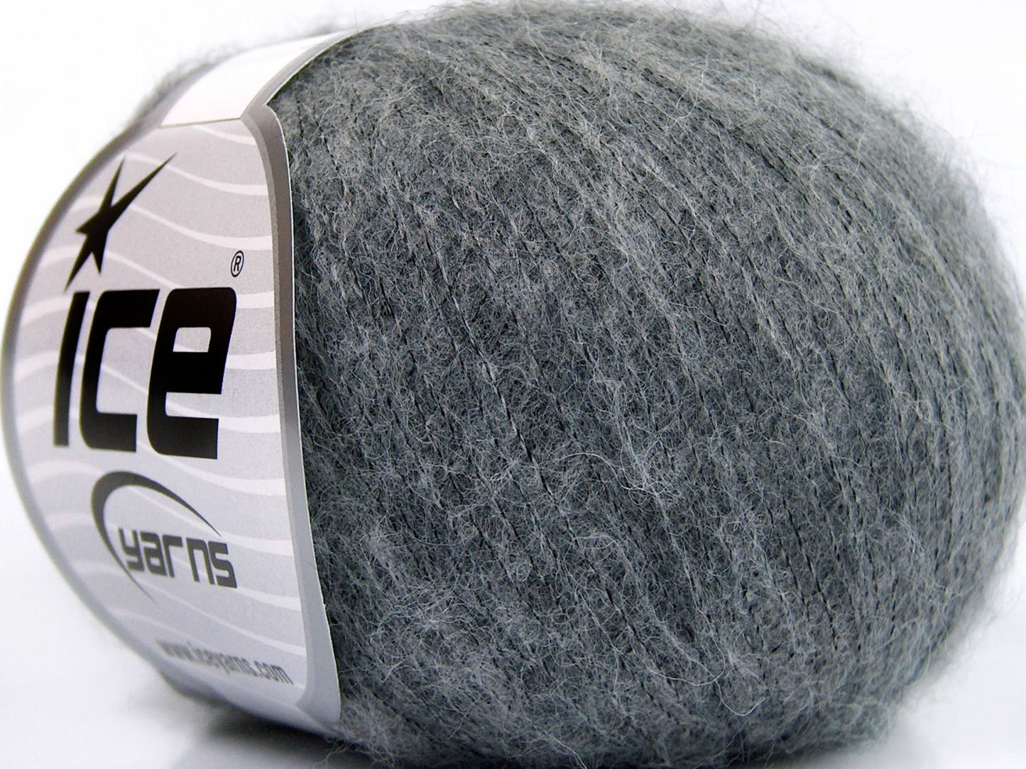 Lot of 10 Skeins Ice Yarns BABY ALPACA SUPERFINE (40% Baby Alpaca 10% Merino Wool) Yarn Grey
