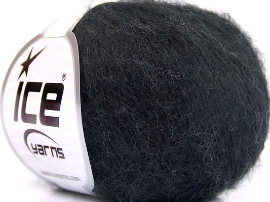 Lot of 10 Skeins Ice Yarns ALPACA SUPERFINE WOOL COMFORT (28% Alpaca Superfine 31% Wool) Yarn Black