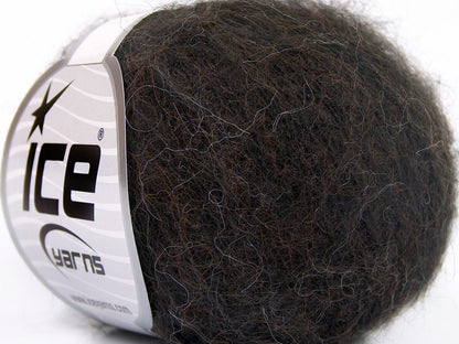 Lot of 10 Skeins Ice Yarns ALPACA SUPERFINE WOOL COMFORT (28% Alpaca Superfine 31% Wool) Yarn Dark Brown