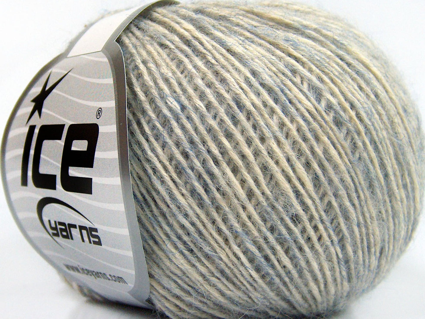 Lot of 8 Skeins Ice Yarns BABY ALPACA MERINO COTTON (22% Baby Alpaca 22% Extrafine Merino Wool) Yarn Indigo Blue