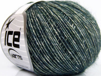 Lot of 8 Skeins Ice Yarns BABY ALPACA MERINO COTTON (22% Baby Alpaca 22% Extrafine Merino Wool) Yarn Teal