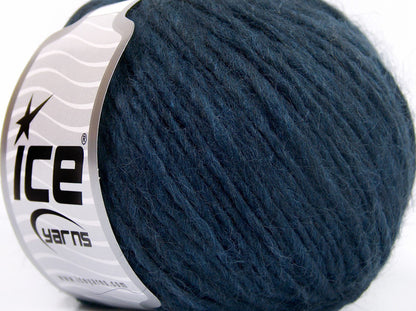 Lot of 8 Skeins Ice Yarns ETNO ALPACA (25% Alpaca 50% Merino Wool) Yarn Navy