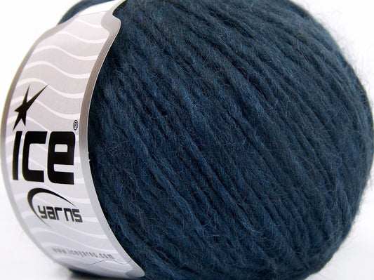 Lot of 8 Skeins Ice Yarns ETNO ALPACA (25% Alpaca 50% Merino Wool) Yarn Navy