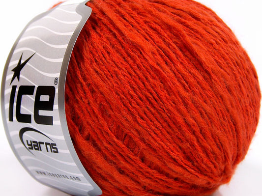 Lot of 8 Skeins Ice Yarns SALE WINTER (50% Wool) Hand Knitting Yarn Orange