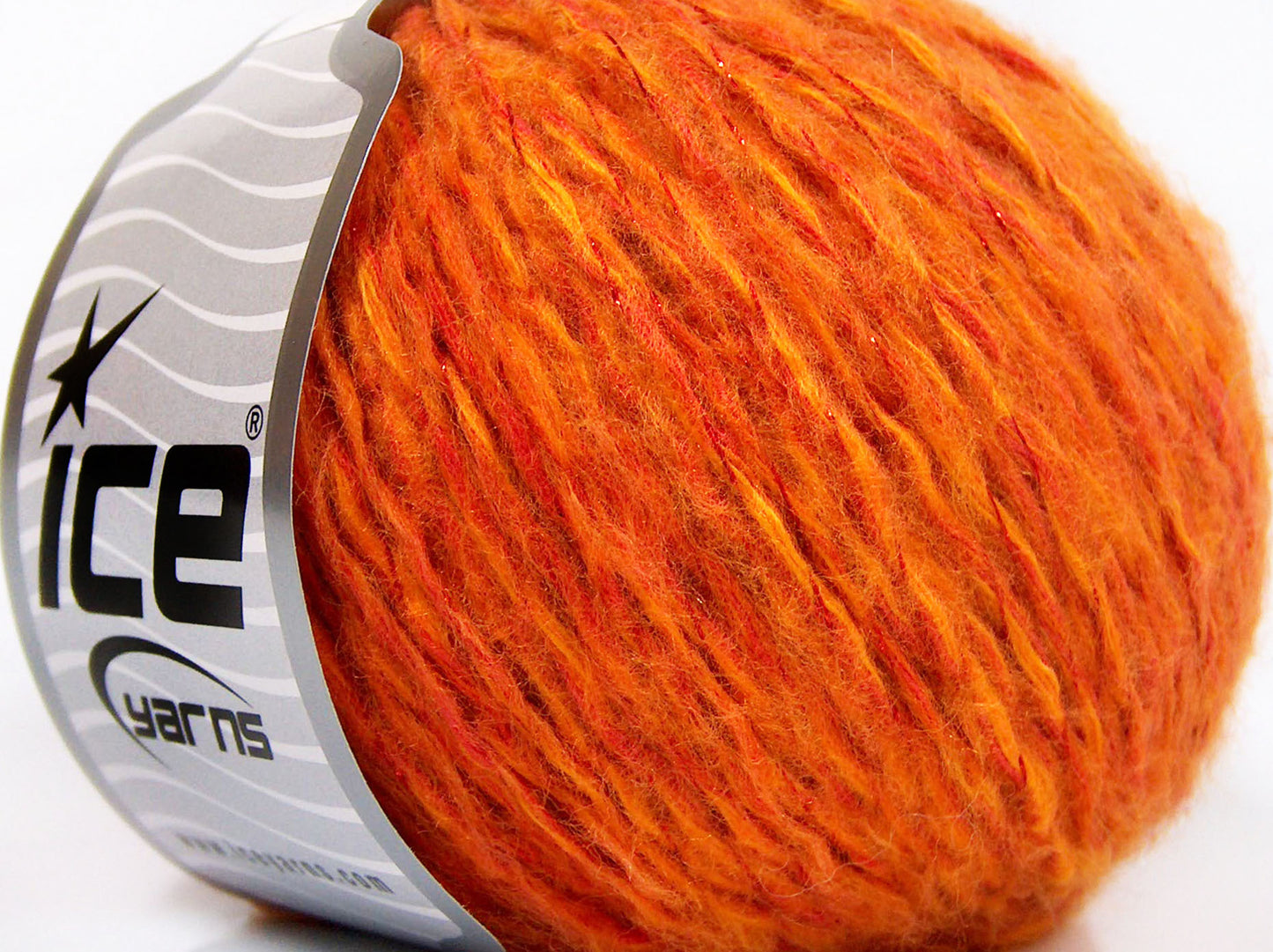 Lot of 8 Skeins Ice Yarns BASQUE (40% Wool) Hand Knitting Yarn Orange Shades