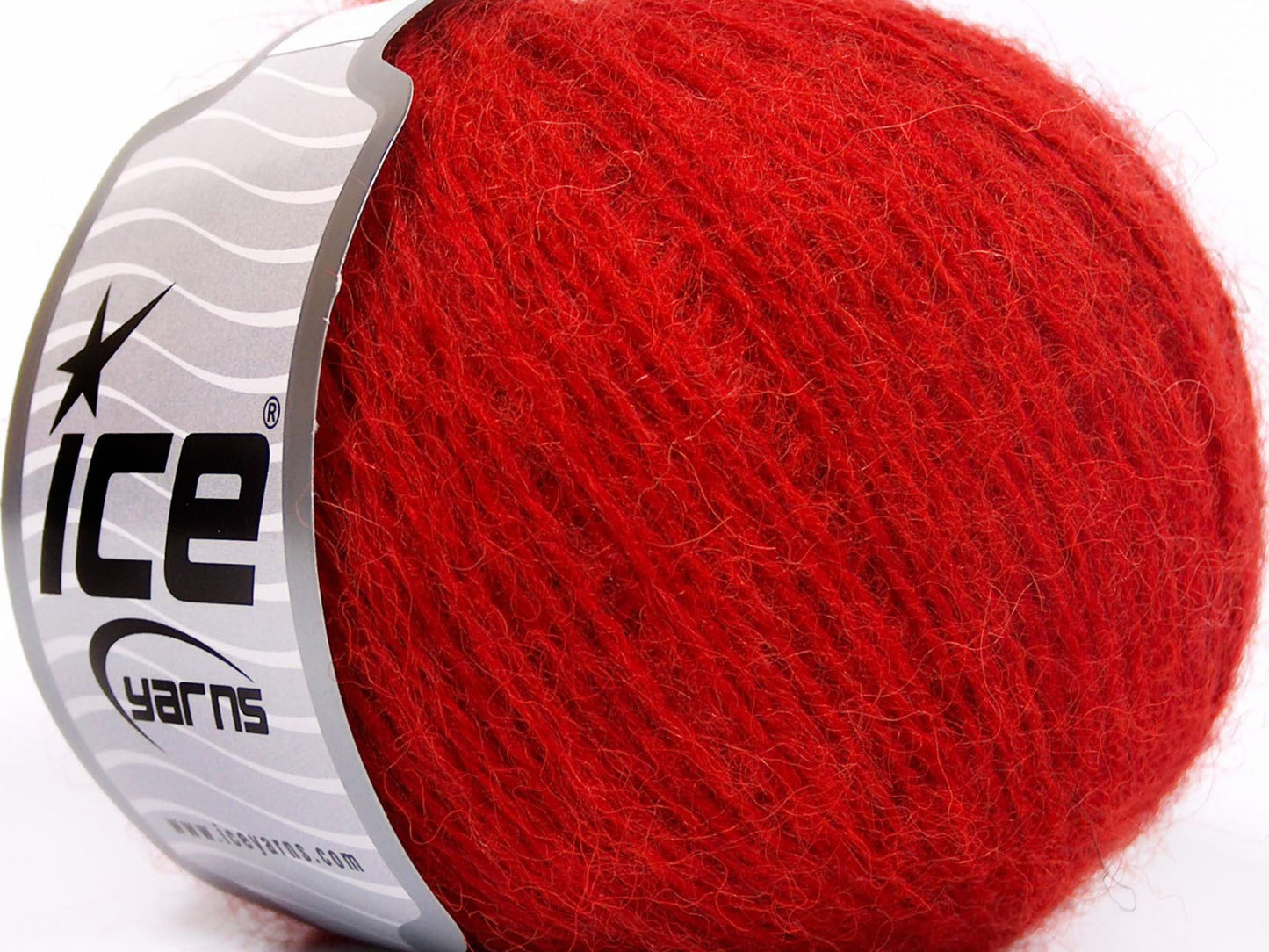 Lot of 8 Skeins Ice Yarns MOHAIR LIGHT (30% Mohair 20% Wool) Yarn Dark Red