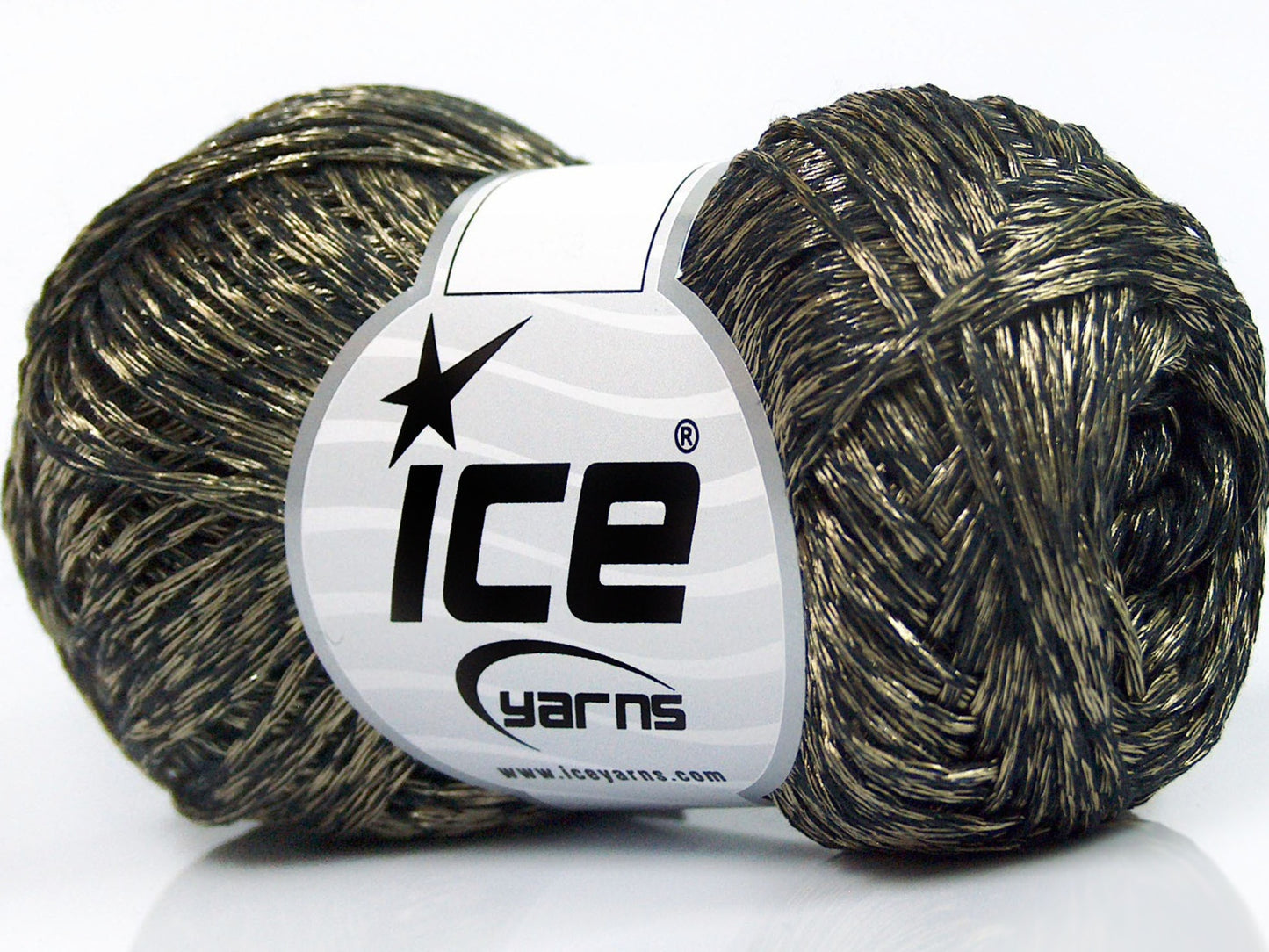 Lot of 8 Skeins Ice Yarns QUARTZ Hand Knitting Yarn Black Gold
