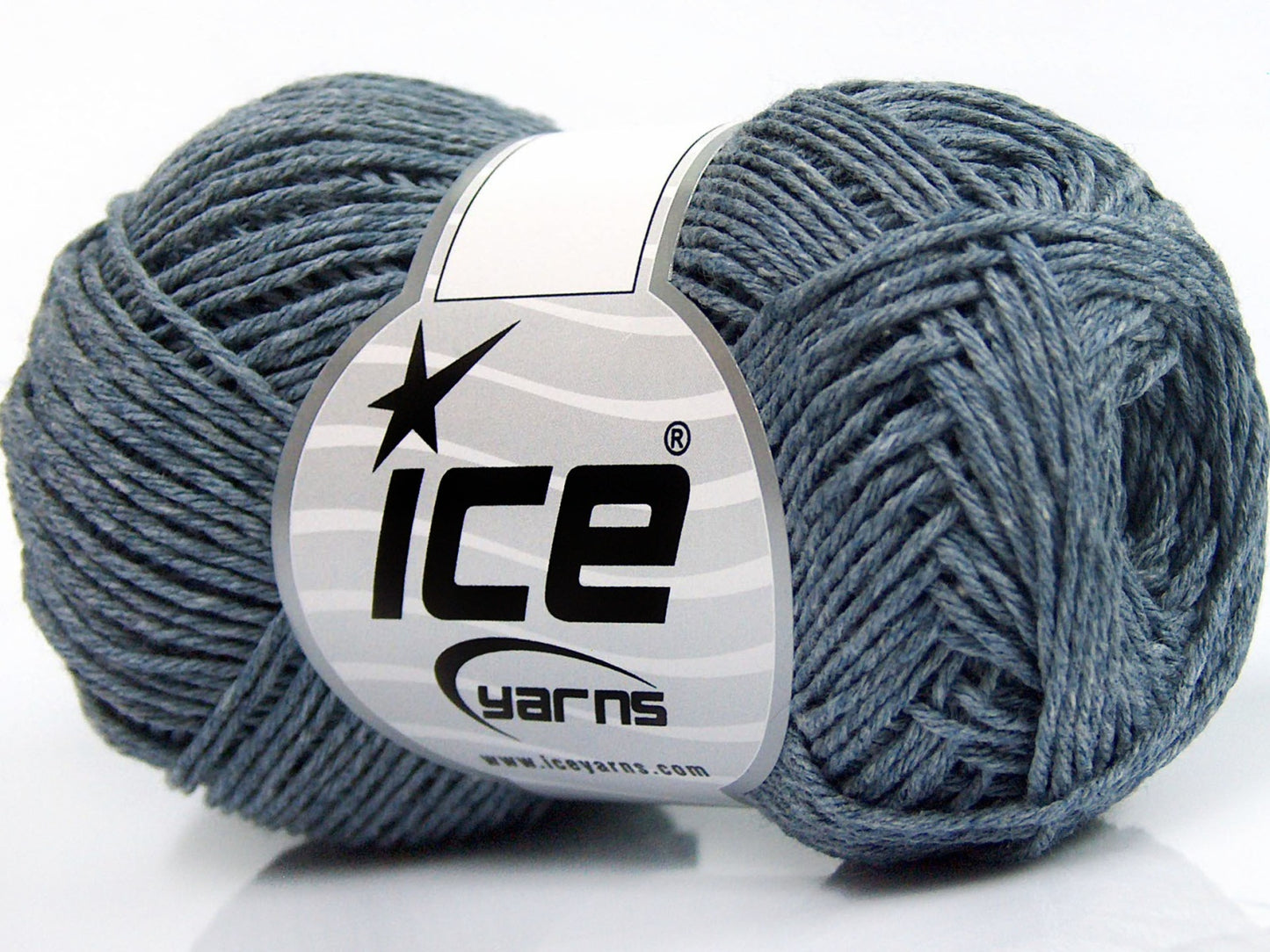 Lot of 8 Skeins Ice Yarns NATURAL COTTON FINE (100% Cotton) Yarn Indigo Blue
