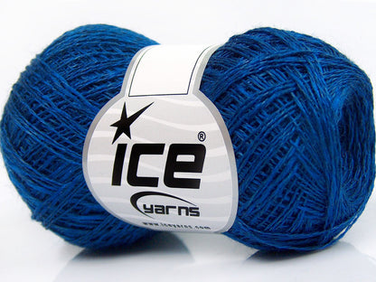 Lot of 8 Skeins Ice Yarns SALE SUMMER (50% Cotton) Hand Knitting Yarn Blue