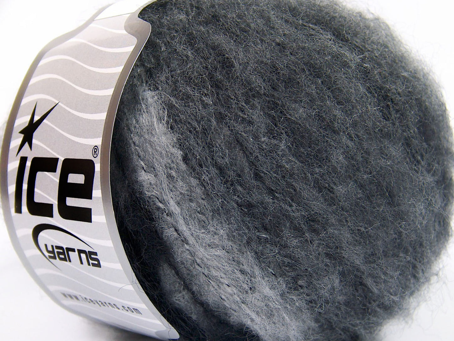 Lot of 8 Skeins Ice Yarns Mohair SALE WINTER (30% Mohair 30% Wool) Yarn Black White Grey Shades