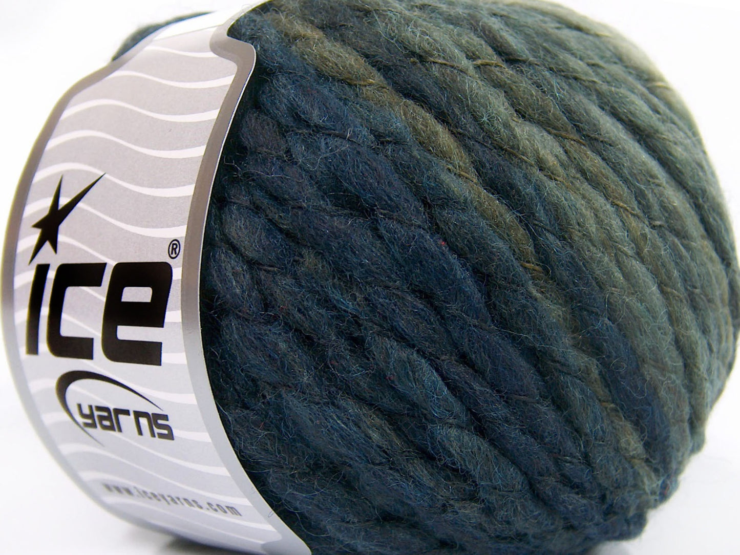 Lot of 8 Skeins Ice Yarns SALE WINTER (60% Wool) Hand Knitting Yarn Navy White