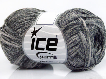 Lot of 8 Skeins Ice Yarns FETTUCCIA COTONE DK (100% Cotton) Yarn Grey Shades