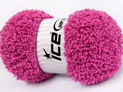 Lot of 4 x 100gr Skeins Ice Yarns BABY PUFFY Hand Knitting Yarn Fuchsia