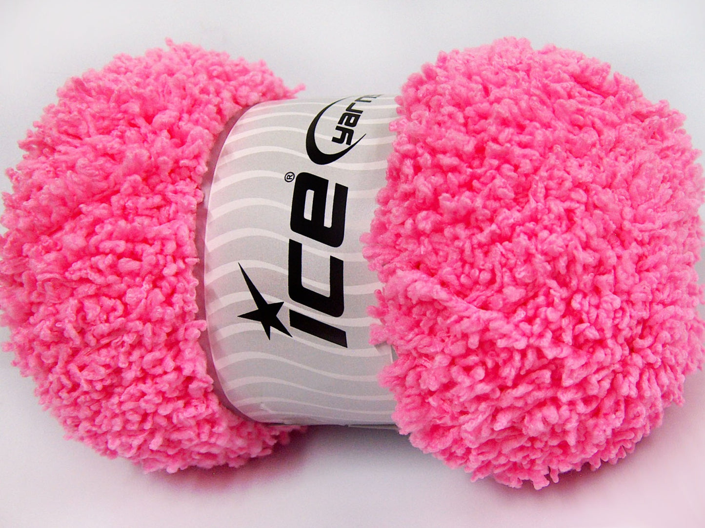 Lot of 4 x 100gr Skeins Ice Yarns BABY PUFFY Hand Knitting Yarn Pink