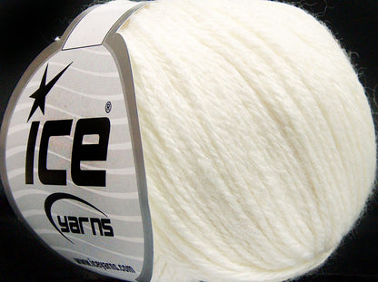Lot of 8 Skeins Ice Yarns BABY MERINO SOFT DK (40% Merino Wool) Yarn White