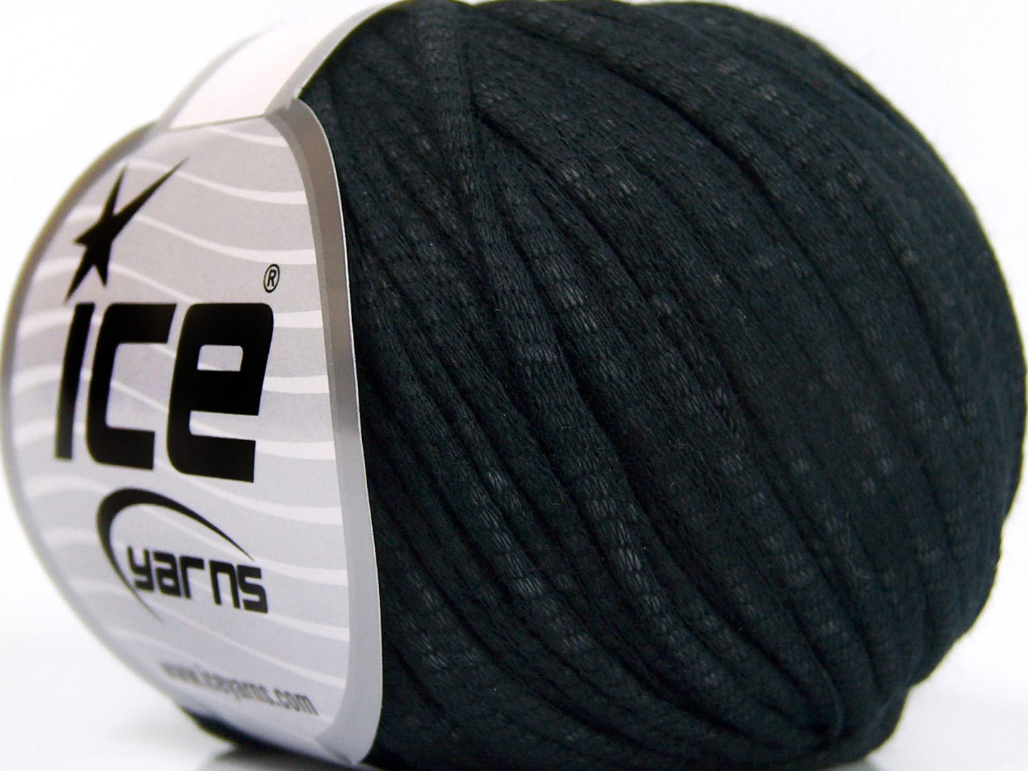 Lot of 8 Skeins Ice Yarns TUBE COTTON WORSTED (67% Cotton) Yarn Black