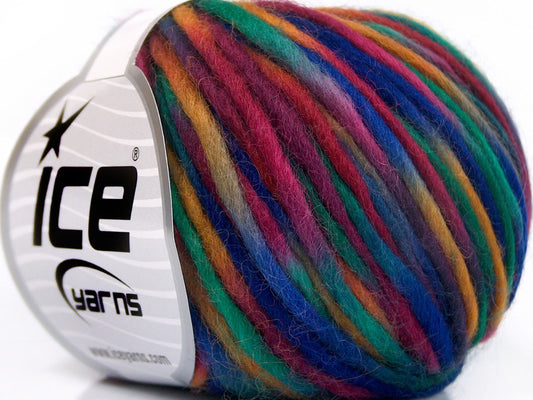 Lot of 6 Skeins Ice Yarns SALE LUXURY-PREMIUM (100% Wool) Yarn Rainbow