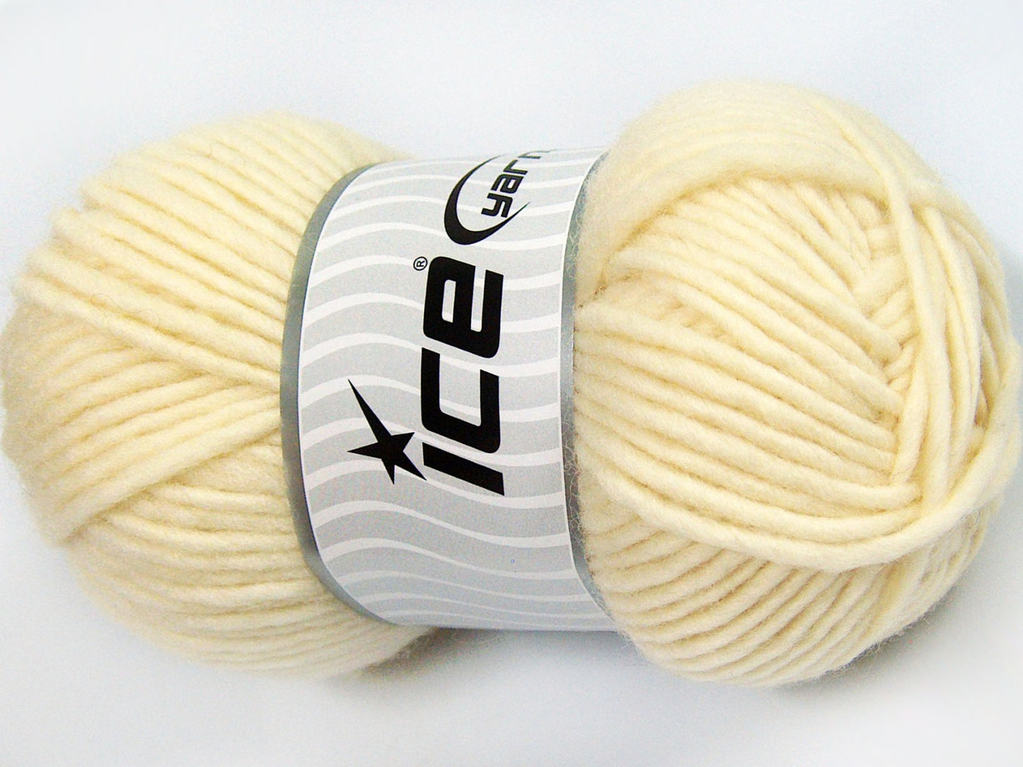 Lot of 4 x 100gr Skeins Ice Yarns FELTING WOOL (100% Wool) Yarn Cream