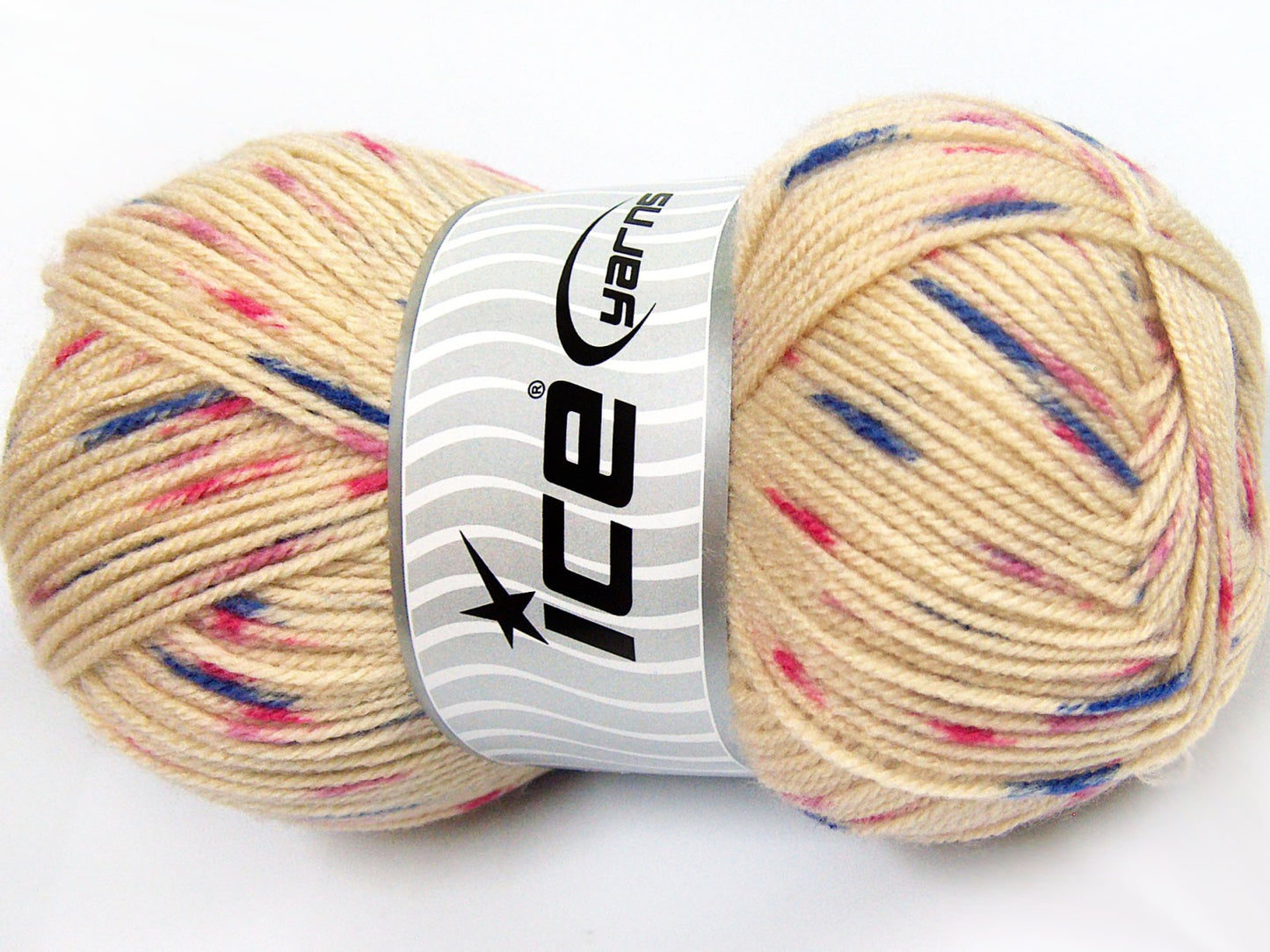 Lot of 4 x 100gr Skeins Ice Yarns BABY LOLLIPOP Yarn Dark Cream Blue Khaki Pink Shades