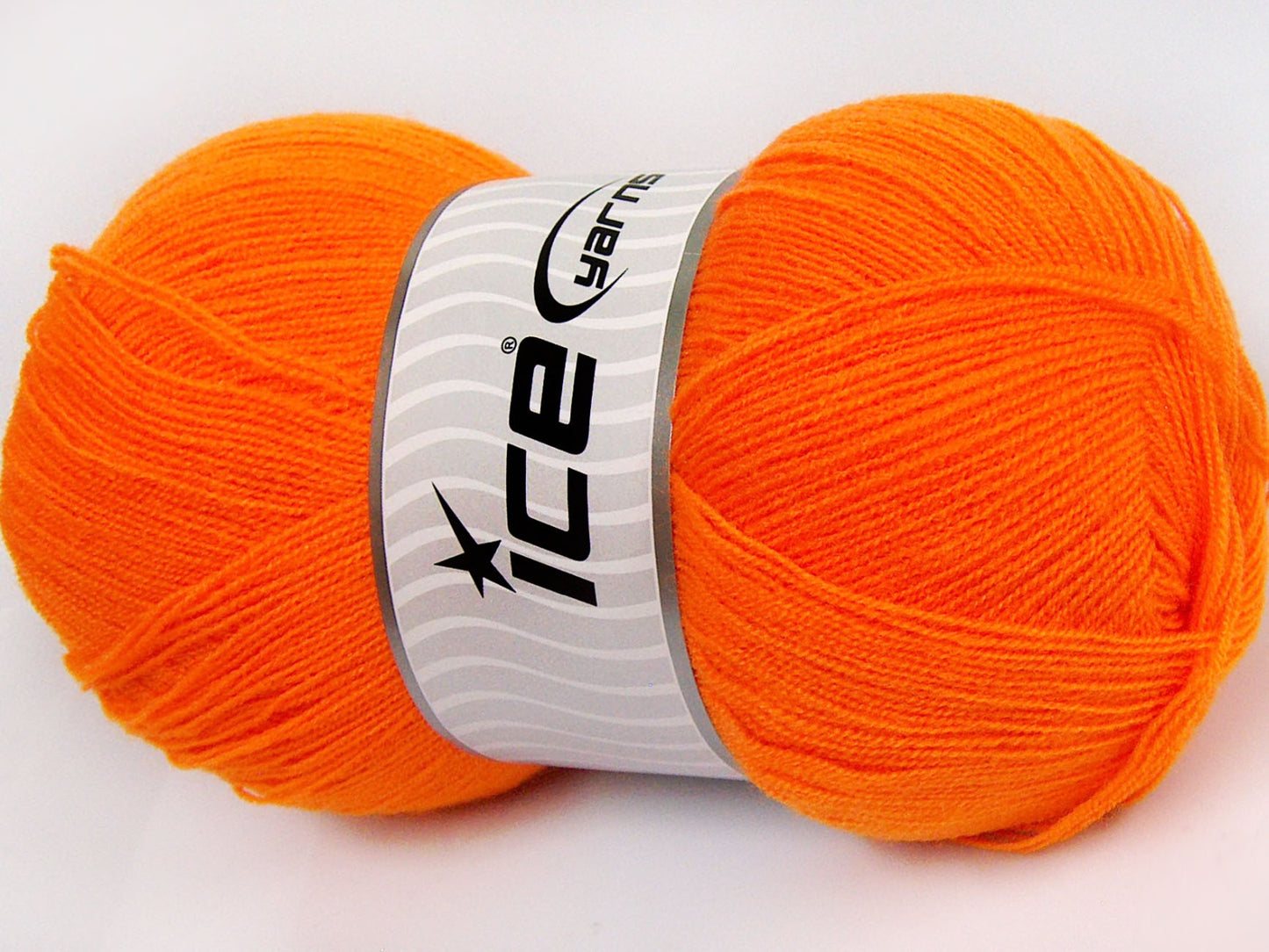 Lot of 4 x 100gr Skeins Ice Yarns KRISTAL Hand Knitting Yarn Orange