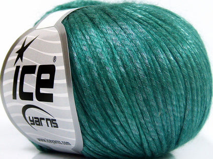 Lot of 8 Skeins Ice Yarns ROCKABILLY (67% Tencel) Yarn Emerald Green